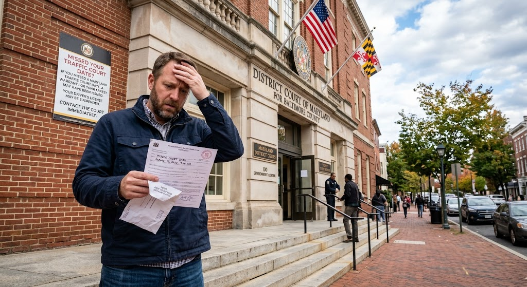 Missed a Maryland Traffic Court Date